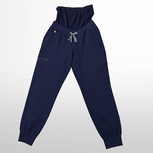 Figs Women's Black Joggers (Maternity) Size S — Drawstring Waist, Zip Pocket - Picture 1 of 12